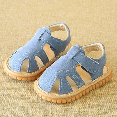 New Baby Shoes First Shoes Newborn Boy Girl First Walkers Indoor Non-slip Baby Sandals Rubber Sole Summer Beach Infant Sandal 2