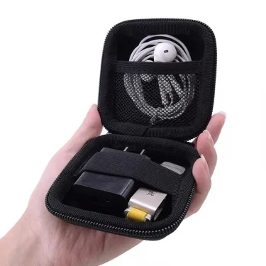 Portable Earphone Storage Bag Data Cable Organizer Bag Multifunctional Digital Gadgets Case For Charger U Disk Protective Cover 6