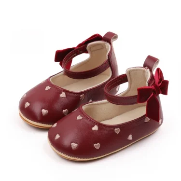 Baby Princess Shoes for Newborn Toddler Spring and Summer Sandal 2024 New Style Beautiful Bowknot High Quality Mary Jane BJZ3212 3