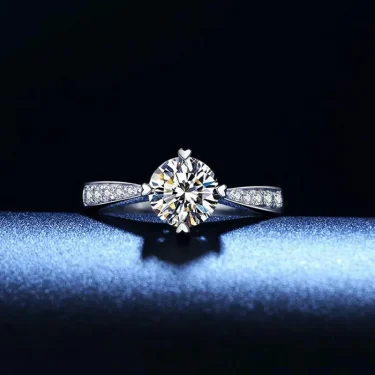 925 Sterling Silver Zircon Adjustable Women's Engagement Ring Wedding Fashion Jewelry Accessories 2