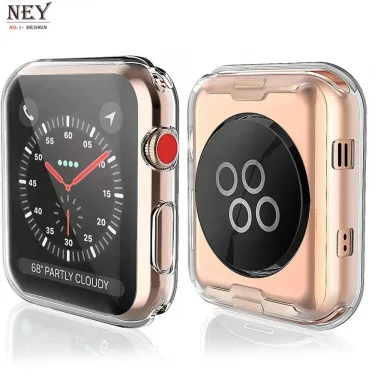 Screen Protector For Apple Watch Case 9 8 45mm 41mm 44MM 40MM 42mm Full TPU bumper Cover accessories iwatch series 7 SE 6 5 4 3 5
