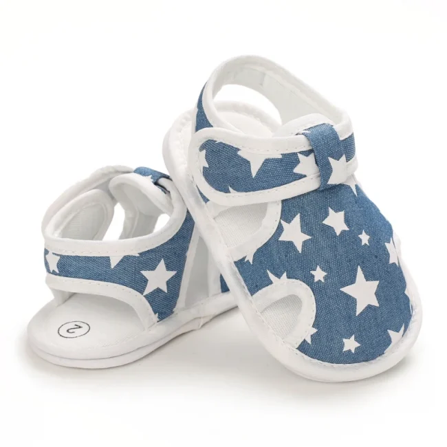 Baby Shoes Boys Girls Cute Bear Animal Print Sandals Cotton Soft Sole Newborn Walker Toddler Shoe 4
