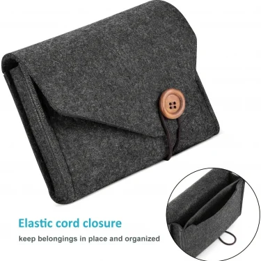 Power Adapter Case Storage Bag Felt Portable Electronic Accessories Storage Bag Portable USB Travel Cable Organizer Electronic 3