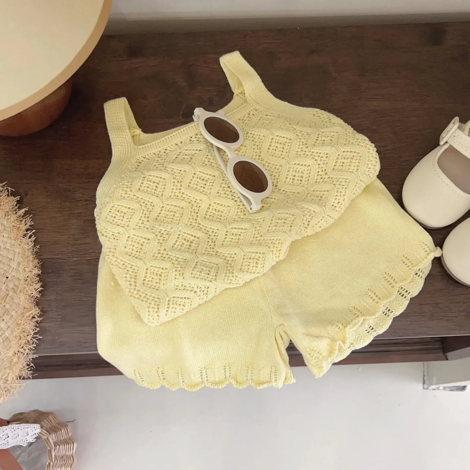 Girls Summer Clothes Sets Solid Color Clothes for Girls Vest + Short Costumes for Girls Toddler Children Tracksuits 4