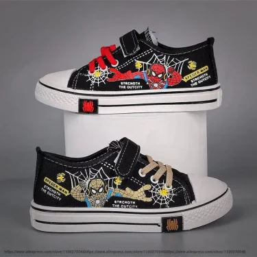 Disney Spiderman Children Canvas Shoes Girls Running Sneakers Spring Fashion Teenager Kid 1