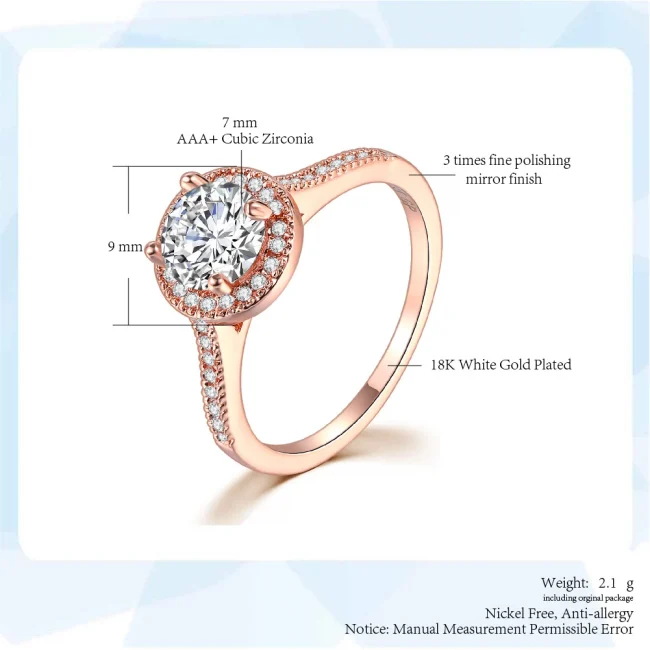 Wedding Proposal Solitaire Rings For Women Female Silver Color Square Zirconia Crystal Engagement Marriage Ring Jewellry R781 6