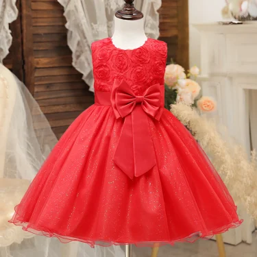 White Flower Girl Dress Kid Girls First Communion Dresses Tutu Lace Birthday Wedding Princess Bridesmaids Costume For Teen Girls 4