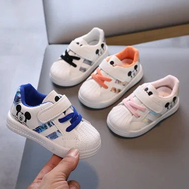 Children's Popular Outdoor Sports Shoes Children Breathable Mesh Running Shoes Baby Comfortable Sports Shoes Boys Casual Sneaker 1