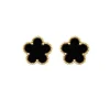 black gold earrings