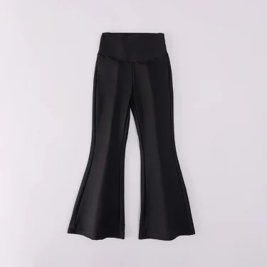 Stylish Children High Waisted Slimming Comfortable Bootcut Leggings Suitable Girls Spring and Autumn Wardrobe with Flared Edge 3