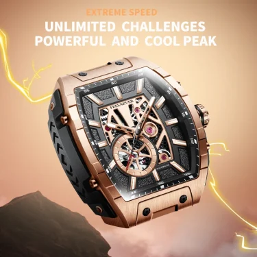 New LIGE 8250 Movement Men Mechanical Watches Men Luxury 316L Stainless Steel Sapphire Mirror Waterproof Automatic Watch for Men 3