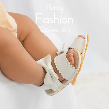 Newborn Infant Baby Boy Girls Shoes Summer Sandals Casual Soft Bottom Non-Slip Breathable Baby Shoes 5