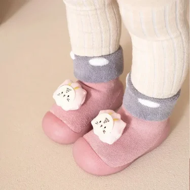 New Toddler Shoes Baby Soft Bottom Indoor Children's Floor Socks Shoes and Socks Thickened and Warm Winter Models 3