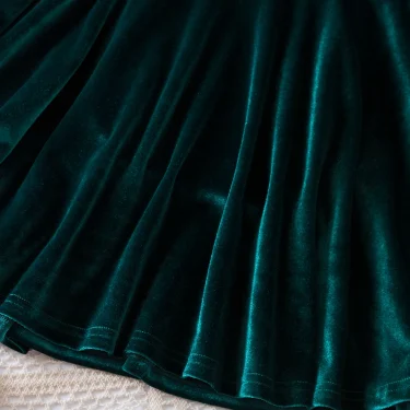 Autumn Winter Dress for Kids Girls Green/Red Color Christmas Costume Elegant Birthday Party Princess Dress Children's Clothing 4