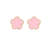 pink gold earrings