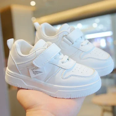 Baby Kid's Spring Autumn New Small White Shoes Tenis Sneakers Children Soft Sole Anti Slip Sneaker Toddler Casual Sport Shoes 1