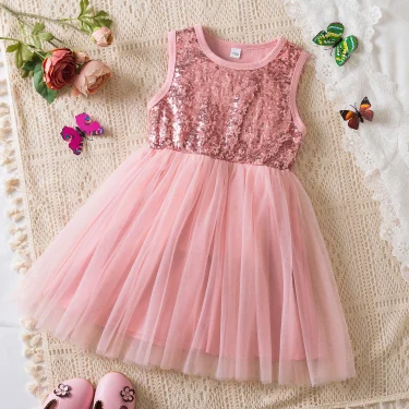 Cute Baby Girls Dress Summer New Girls' Clothing Ruffle Sleevele Princess Frocks Hollow Out Fashion Birthday Party Kids Dresses 5