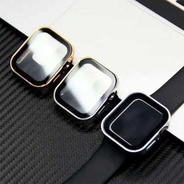 Cover for Apple Watch 10 Case 46mm 42mm 45mm 44mm 49mm 41mm 40mm Tempered Glass Screen Protector Series 7 8 9 SE 6 5 4 Ultra 2 5