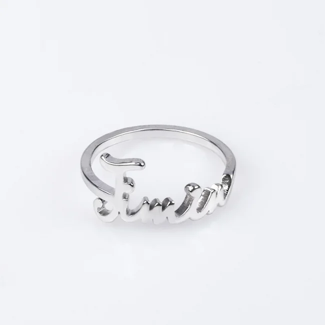 Kpop Group Members SUGA V J HOPE RM JIMIN Rings For Women Size 8# Anillos Mujer 4