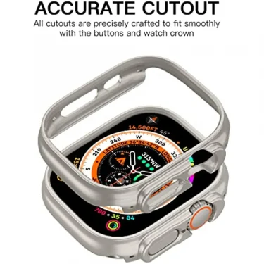 Matte Cover for Apple Watch Ultra 2 49mm Case Hard PC Shockproof Edge Protective Bumper iWatch Series Ultra 49 mm Accessories 4
