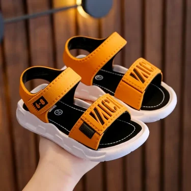Children Sandals Students Non-slip Shoes Simple Generous Boys Girls Sandals Wear and Off Easy Soft Bottom Kids Casual Footwear 1