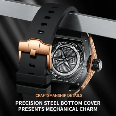 New LIGE 8250 Movement Men Mechanical Watches Men Luxury 316L Stainless Steel Sapphire Mirror Waterproof Automatic Watch for Men 6