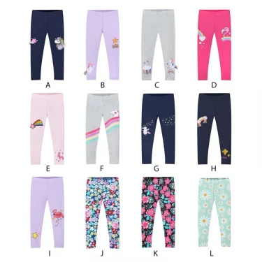 Toddler Baby Girls Leggings Clothes Children Girls Pants Cartoon Pattern Casual Wear Kids Children Leggings For 2-8 Years 2