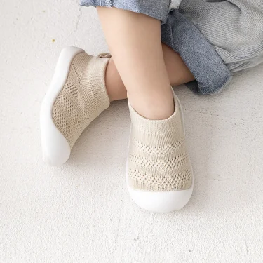 Summer Mesh Breathable Simple Baby First Walker Toddler Shoes Soft Bottom Lightweight Kids Girls Boys Slip-On Casual Sneakers 2