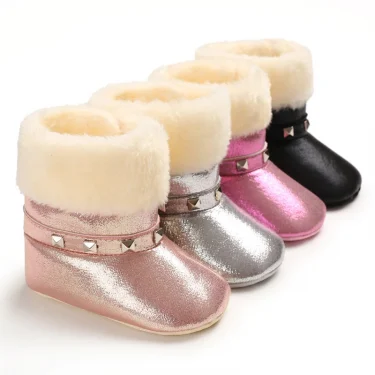 Autumn and Winter Baby Cotton Shoes With Plush Insulation Are Suitable For Indoor and Outdoor Baby Walking Shoes 1