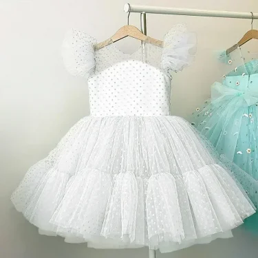 Summer Girls' Dress Princess Birthday Party Ceremony Dress Lace Thin Kids Evening Ball Gown Elegant Party Dress for Girls 4-10Y 3