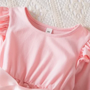 Girls Long Sleeves Dress for Floral 2024 New Autumn Dresses for Girls 2 to 6 Years Baby's Birthday Princess Wedding Party Dress 5