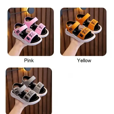 Children Sandals Students Non-slip Shoes Simple Generous Boys Girls Sandals Wear and Off Easy Soft Bottom Kids Casual Footwear 6