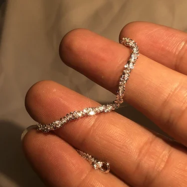 New 925 Sterling Silver Bracelet 1.5mm Shiny Bracelet For Your Woman Water Jewelry Gift 2