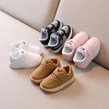 Kids Sneakers Children's Running Casual Shoes Soft Sole Non-slip Girl Baby Breathable Sports Shoes Boy White Shoe 4