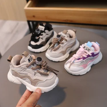 Baby Casual Sport Shoes Spring Autumn Toddler Sneakers Infant Shoes Soft Breathable Mesh Baby Boy Girl Shoes Pink, Black, Khaki 1