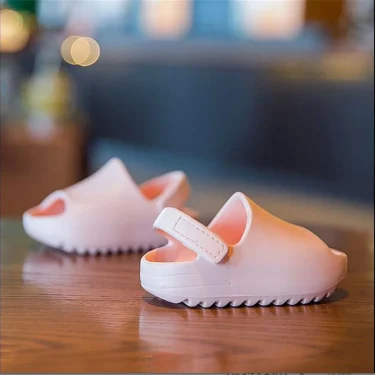 New Baby Toddler Kids Slip-On Fashion Sandals Boys Girls Foam Beach Summer Slides Bone Resin Children Lightweight Water Shoes 3