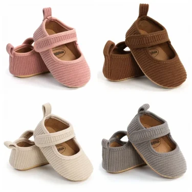 Spring Autumn Baby Shoes Solid Color Baby Girls Prewalker Anti-slip Shoes First walkers Casual Baby Girls Soft Shoes 1