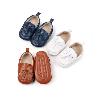 Baby Shoes Soft PU High Quality Anti-slip Sole Spring and Autumn Style for 0-9-18 Months Toddler Boys and Gils Fashion BBW3228 4