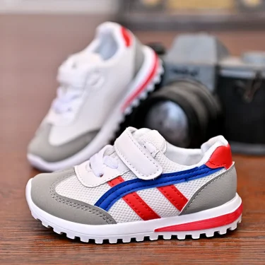 Children's sneakers Mesh soft sole non-slip casual student running shoes fashion breathable Kids school shoe Four Seasons Sports 3
