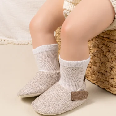 Meckior Baby walking shoes spring summer autumn and winter baby anti-slip casual shoes new solid colour lightweight baby shoes 6