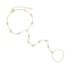 Gold White CZ
