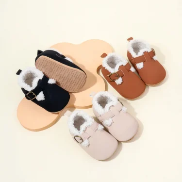 Winter Cute Baby Girls and Boys Warm Plush Non-slip Comfortable Prewalker Shoes High Quality Toddler Shoes First Walkers BMB4028 1