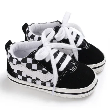 Baby Canvas Classic Sports Shoes Comfortable and Lightweight First Step Indoor and Outdoor Walking Shoes Suitable for 0-18 Month 5