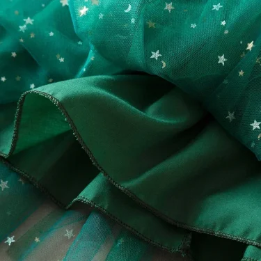 New Girls Christmas Dress Long Sleeve Sequins Mesh Tutu Autumn Winter Princess Dress for Kid Xmas New Year Party Red/Green Dress 6