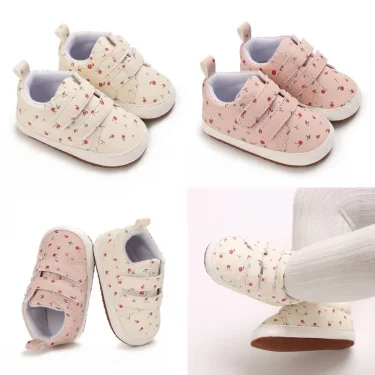Spring and Autumn Women's Baby Casual Sports Shoes Soft Sole Anti slip Indoor and Outdoor Walking Shoes First Step Walking Shoes 1