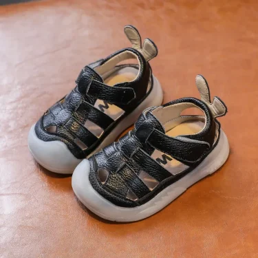 Baby Girls Boys Sandals 2025 Summer Infant Toddler Shoes Genuine Leather Soft-soled School Kids Shoes Children Beach Sandals 4
