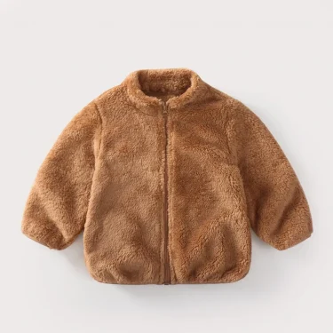 1pcs Boys Girls Autumn Coat Children Winter Thermal Fleece Jacket Kids Coats Double Sided Velvet Outerwear Baby Warm Clothes 3