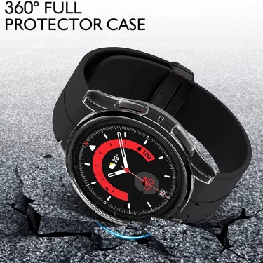 Case for Samsung Galaxy Watch 5 Pro 45mm Galaxy Watch 5 40mm 44mm Screen Protector PC Bumper All-Around Watch 5/5 Pro Accessorie 3