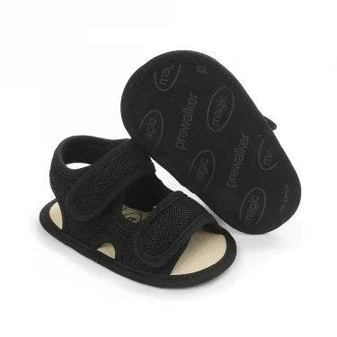 Summer Baby Shoes Newborn Boys Girls Soild Breathable Anti-Slip Sandals Infant Toddler Soft Soled Shoes 1