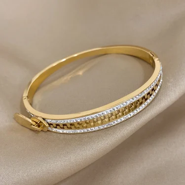 Original Zipper Bracelet Charm Bangle Stainless Steel Zip Hand Bracelets Gold Plated Luxury Jewelry for Women Designer 6